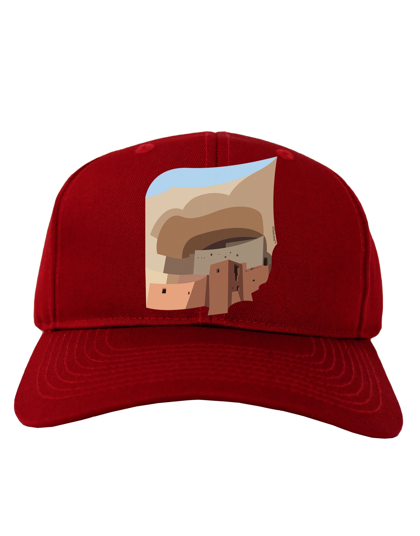 Montezuma Castle Artwork Adult Dark Baseball Cap Hat-Baseball Cap-TooLoud-Red-One Size-Davson Sales