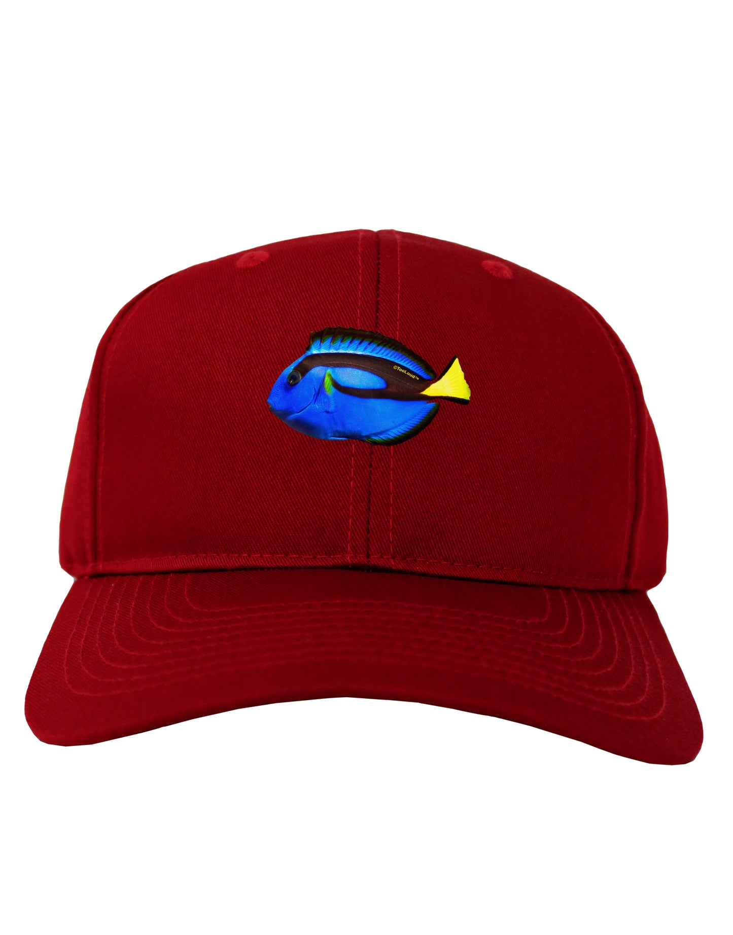 Blue Tang Fish Adult Dark Baseball Cap Hat-Baseball Cap-TooLoud-Red-One Size-Davson Sales