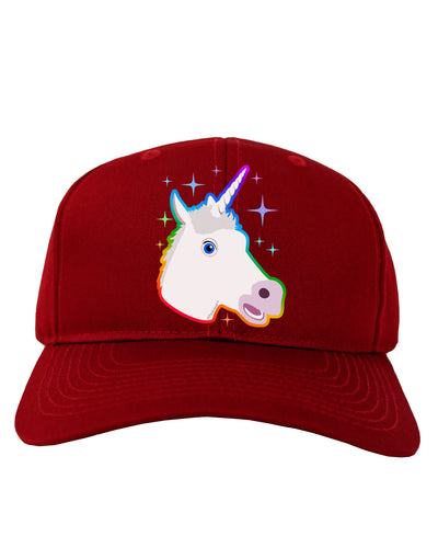 Magical Rainbow Sparkle Unicorn Adult Dark Baseball Cap Hat-Baseball Cap-TooLoud-Red-One Size-Davson Sales