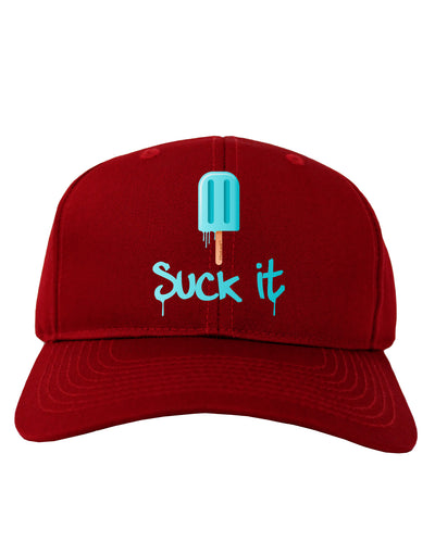 Suck It Popsicle Adult Dark Baseball Cap Hat-Baseball Cap-TooLoud-Red-One Size-Davson Sales