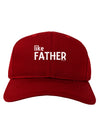 Matching Like Father Like Son Design - Like Father Adult Dark Baseball Cap Hat by TooLoud-Baseball Cap-TooLoud-Red-One Size-Davson Sales