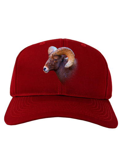 Majestic Bighorn Ram Adult Dark Baseball Cap Hat-Baseball Cap-TooLoud-Red-One Size-Davson Sales