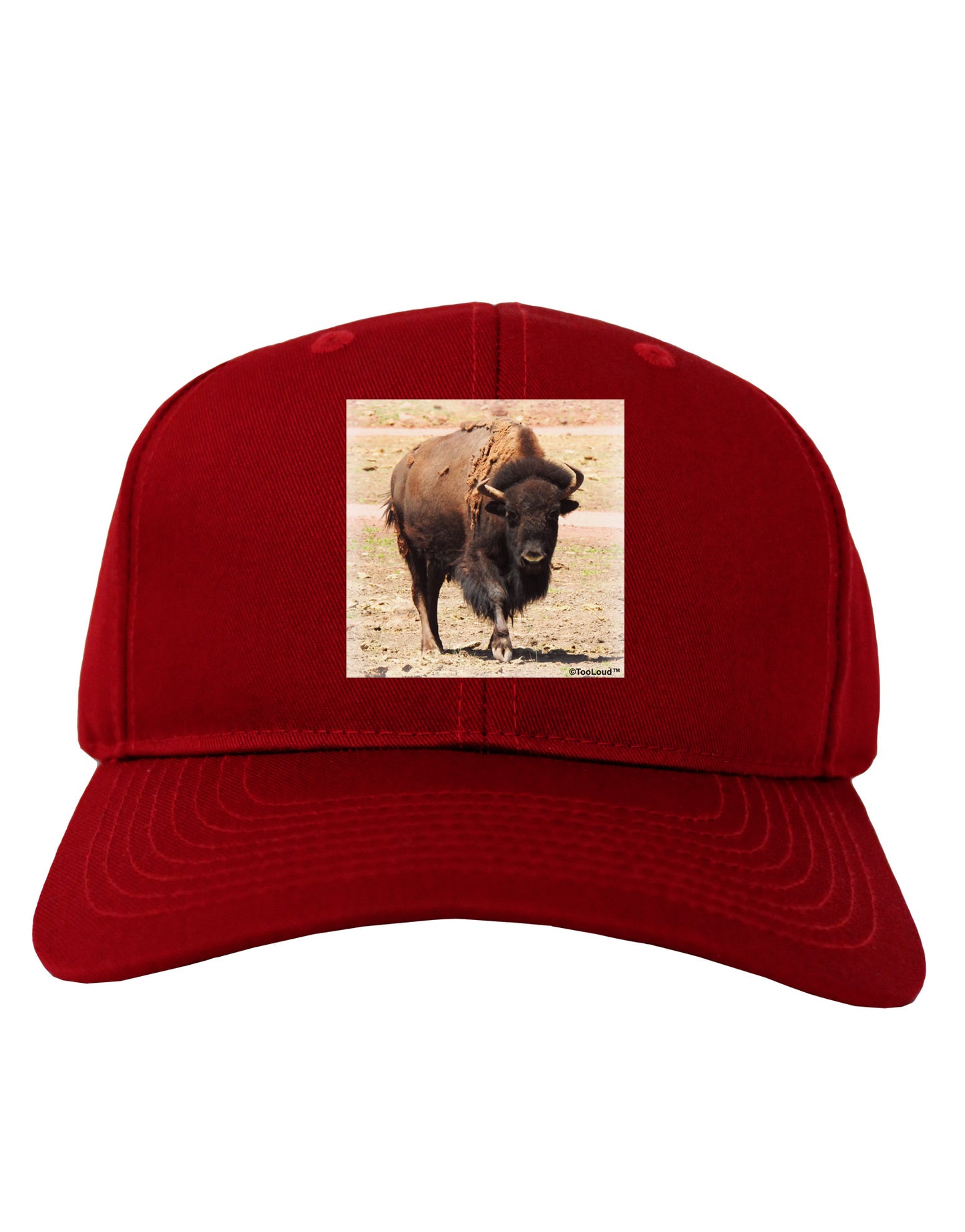 Strong Bison Adult Dark Baseball Cap Hat-Baseball Cap-TooLoud-Red-One Size-Davson Sales