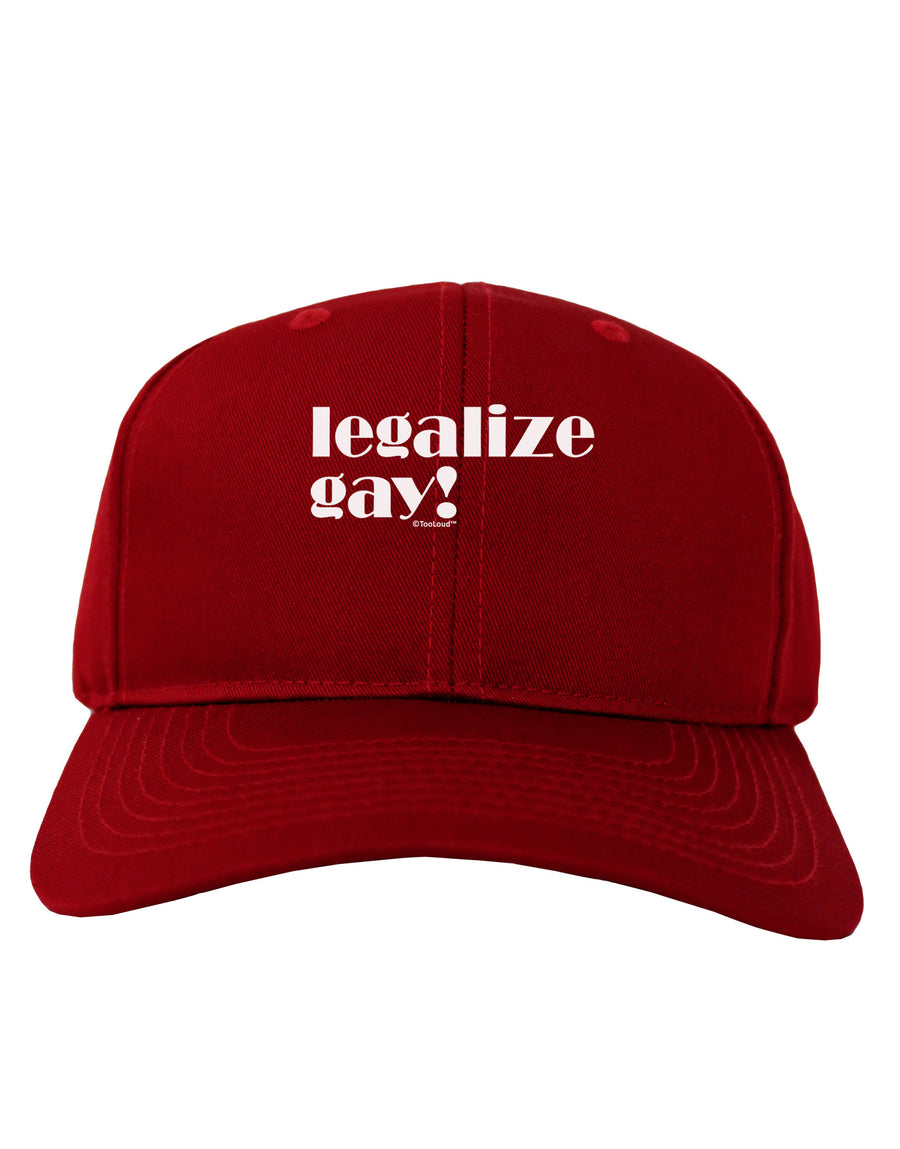 Legalize Gay Adult Dark Baseball Cap Hat-Baseball Cap-TooLoud-Black-One Size-Davson Sales