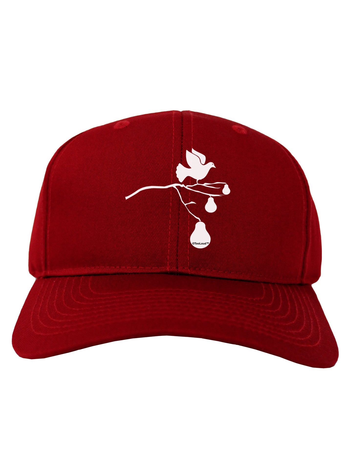 Partridge In A Pear Tree Adult Dark Baseball Cap Hat-Baseball Cap-TooLoud-Red-One Size-Davson Sales