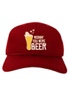 Wishin you were Beer Dark Adult Dark Baseball Cap Hat-Baseball Cap-TooLoud-Red-One-Size-Fits-Most-Davson Sales