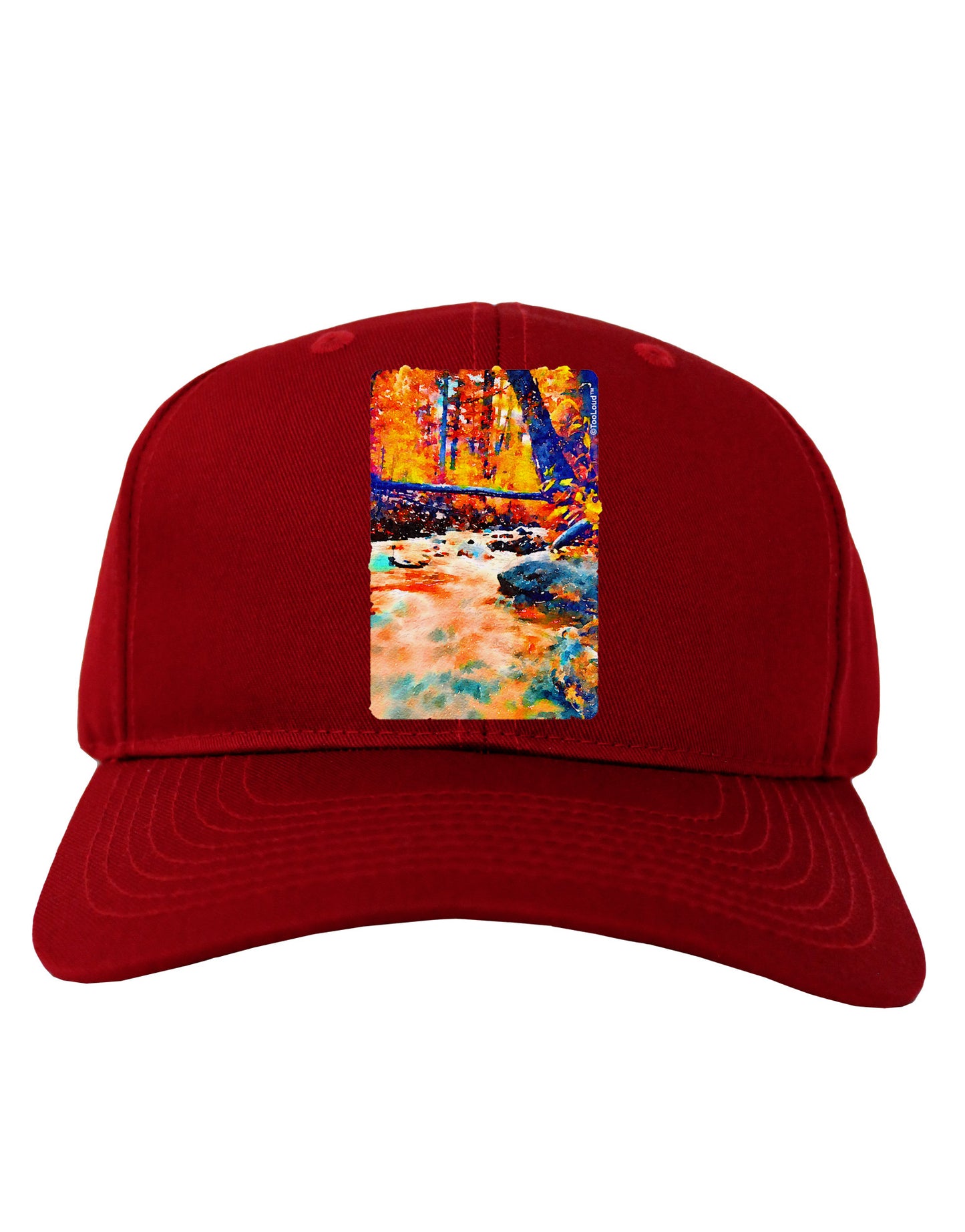 Mt Shavano Colorado Watercolor Adult Dark Baseball Cap Hat-Baseball Cap-TooLoud-Red-One Size-Davson Sales
