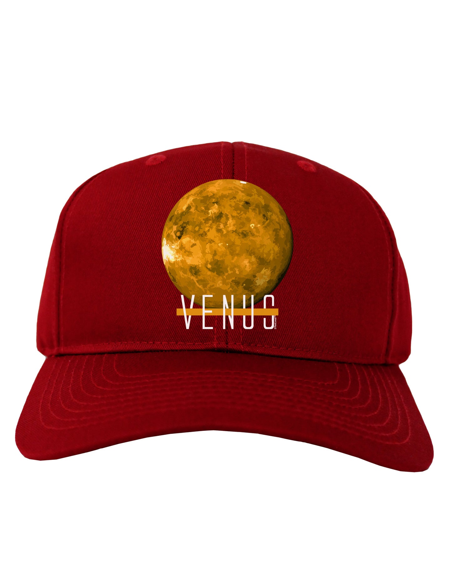Planet Venus Text Adult Dark Baseball Cap Hat-Baseball Cap-TooLoud-Red-One Size-Davson Sales