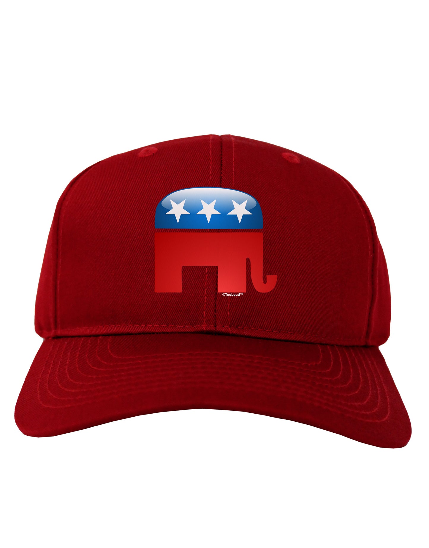Republican Bubble Symbol Adult Dark Baseball Cap Hat-Baseball Cap-TooLoud-Red-One Size-Davson Sales
