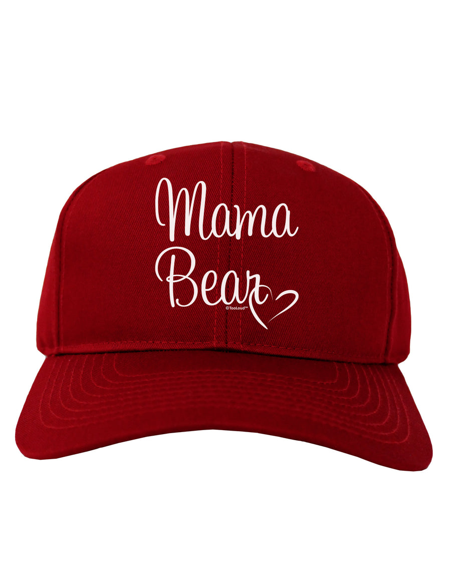 Mama Bear with Heart - Mom Design Adult Dark Baseball Cap Hat-Baseball Cap-TooLoud-Black-One Size-Davson Sales