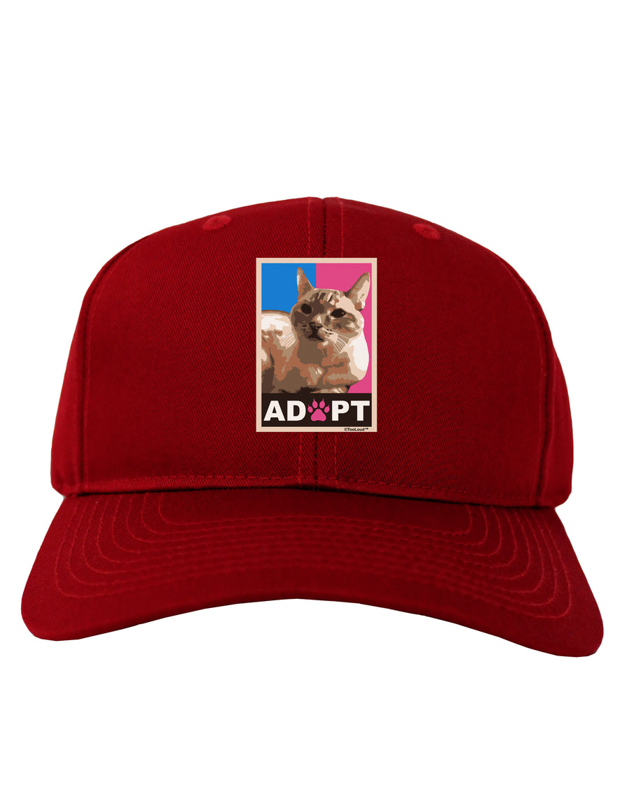 Adopt Cute Kitty Cat Adoption Adult Dark Baseball Cap Hat-Baseball Cap-TooLoud-Black-One Size-Davson Sales