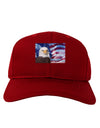All American Eagle Adult Dark Baseball Cap Hat-Baseball Cap-TooLoud-Red-One Size-Davson Sales