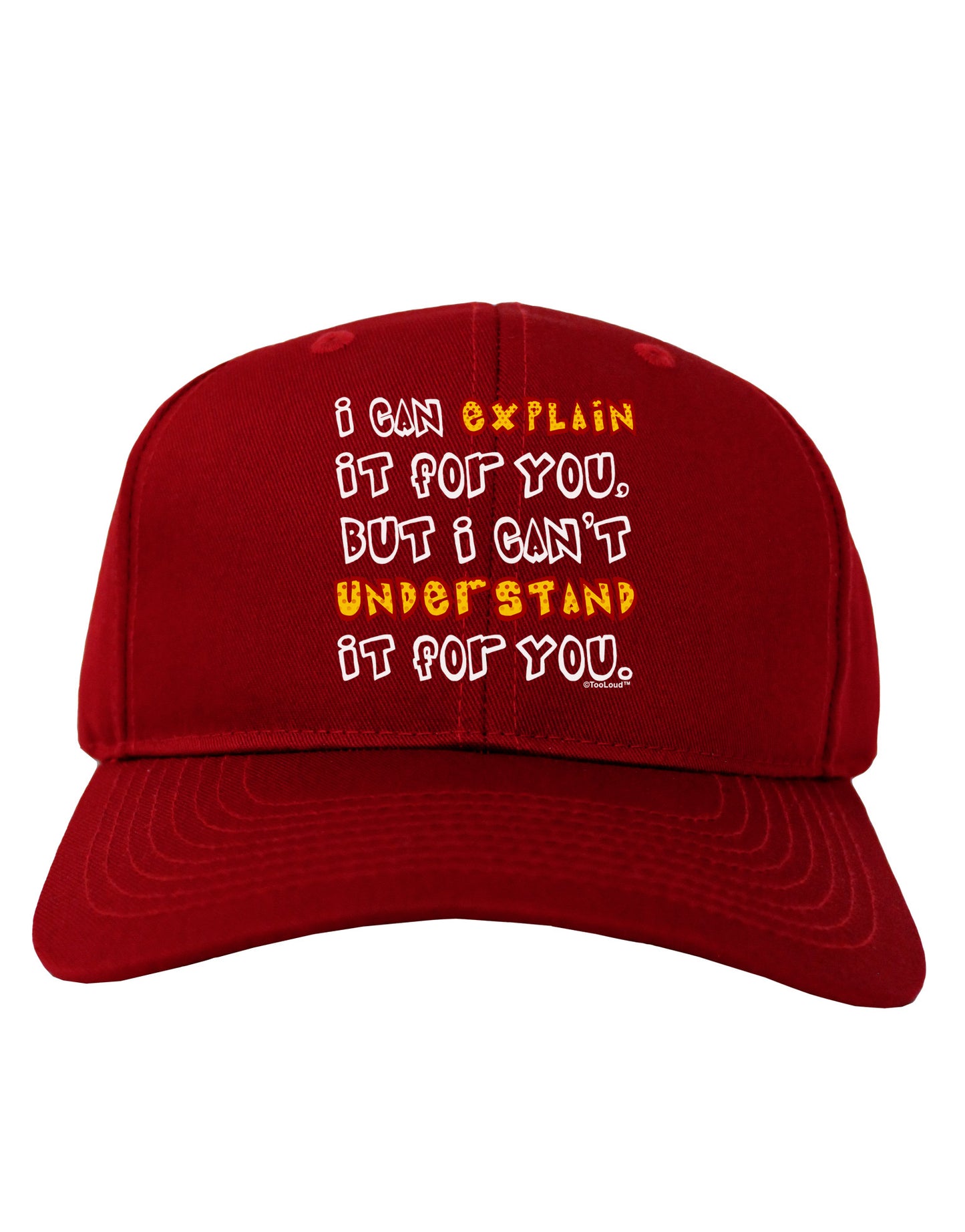 I Can Explain It For You Adult Dark Baseball Cap Hat-Baseball Cap-TooLoud-Red-One Size-Davson Sales
