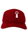 Number One Dad Award Ribbon Adult Dark Baseball Cap Hat-Baseball Cap-TooLoud-Red-One Size-Davson Sales