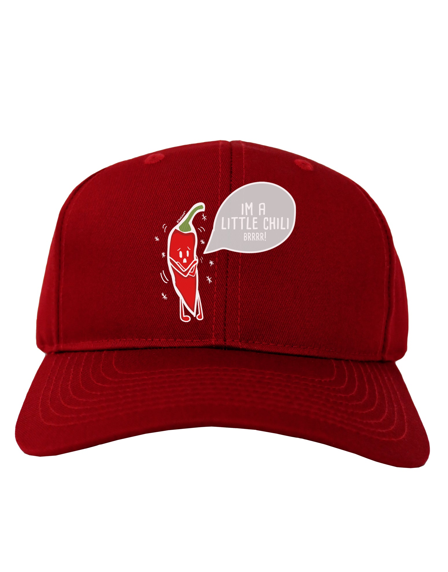 I'm a Little Chilli Adult Baseball Cap Hat-Baseball Cap-TooLoud-Red-One-Size-Fits-Most-Davson Sales