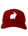 Cute Bunny Rabbit Easter Adult Dark Baseball Cap Hat-Baseball Cap-TooLoud-Red-One Size-Davson Sales