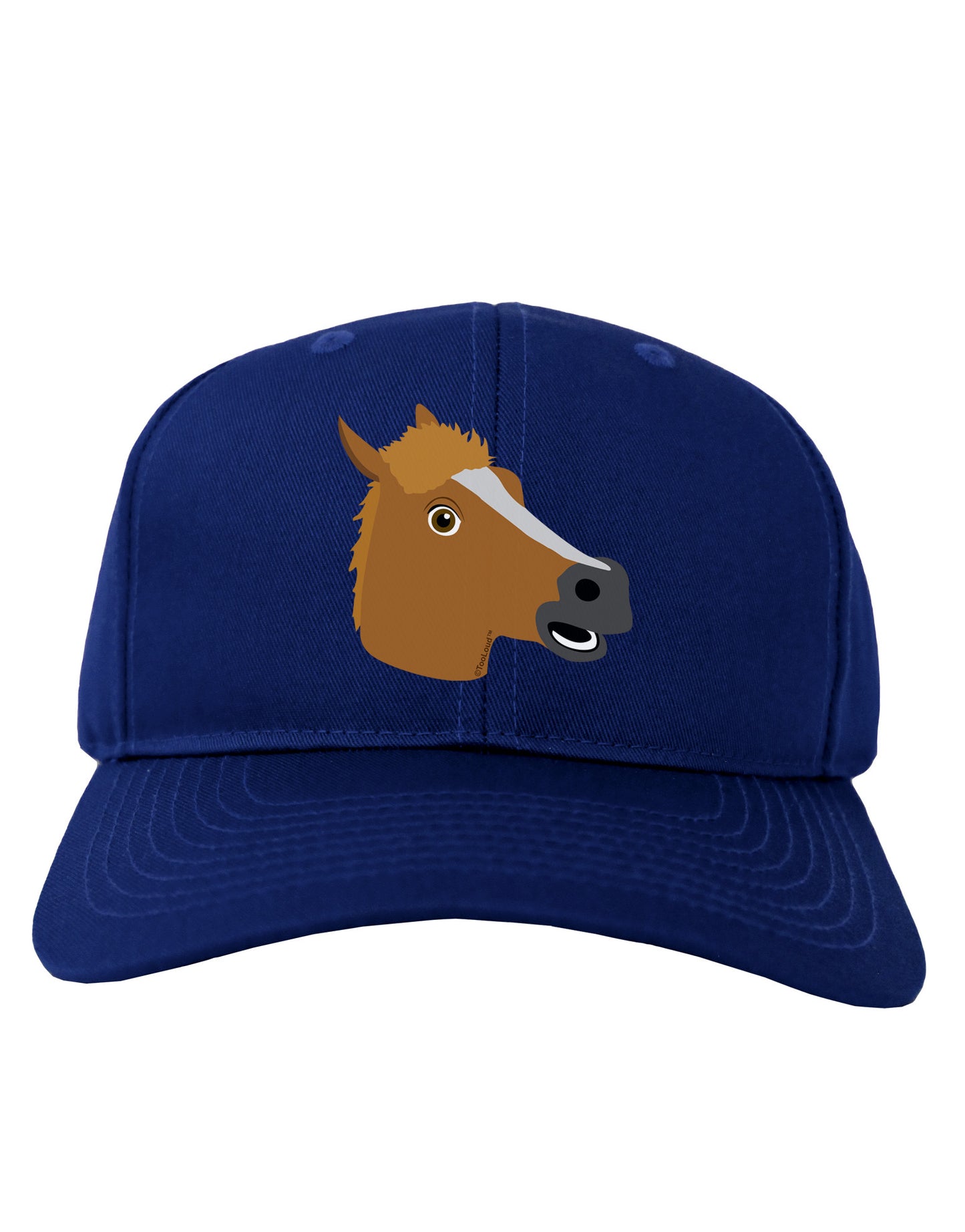 Silly Cartoon Horse Head Adult Dark Baseball Cap Hat-Baseball Cap-TooLoud-Royal-Blue-One Size-Davson Sales