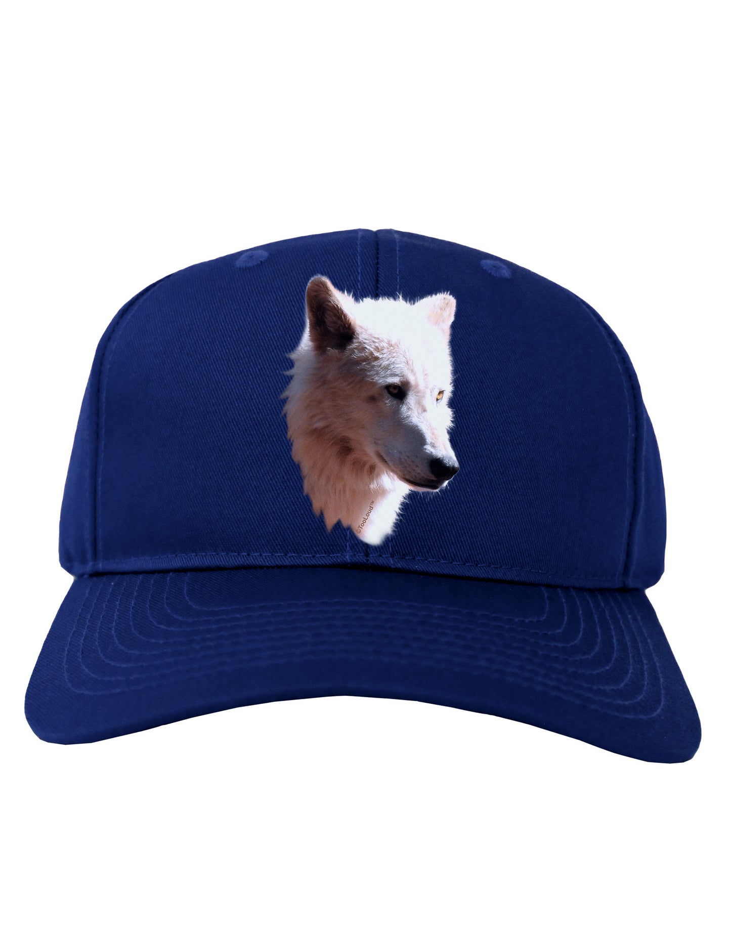 Magnificent White Wolf Head Adult Dark Baseball Cap Hat-Baseball Cap-TooLoud-Royal-Blue-One Size-Davson Sales