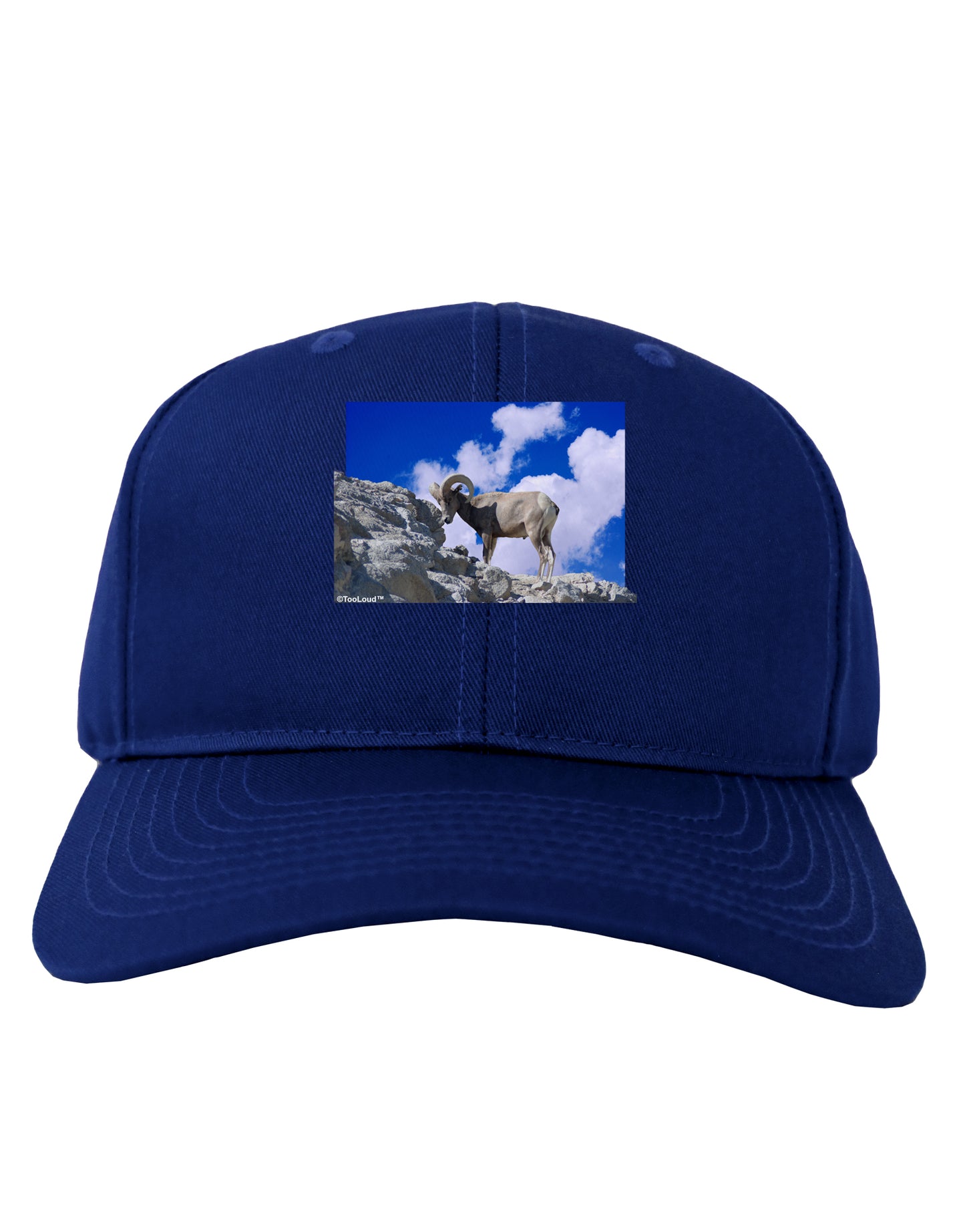 Bighorn Ram Adult Dark Baseball Cap Hat-Baseball Cap-TooLoud-Royal-Blue-One Size-Davson Sales