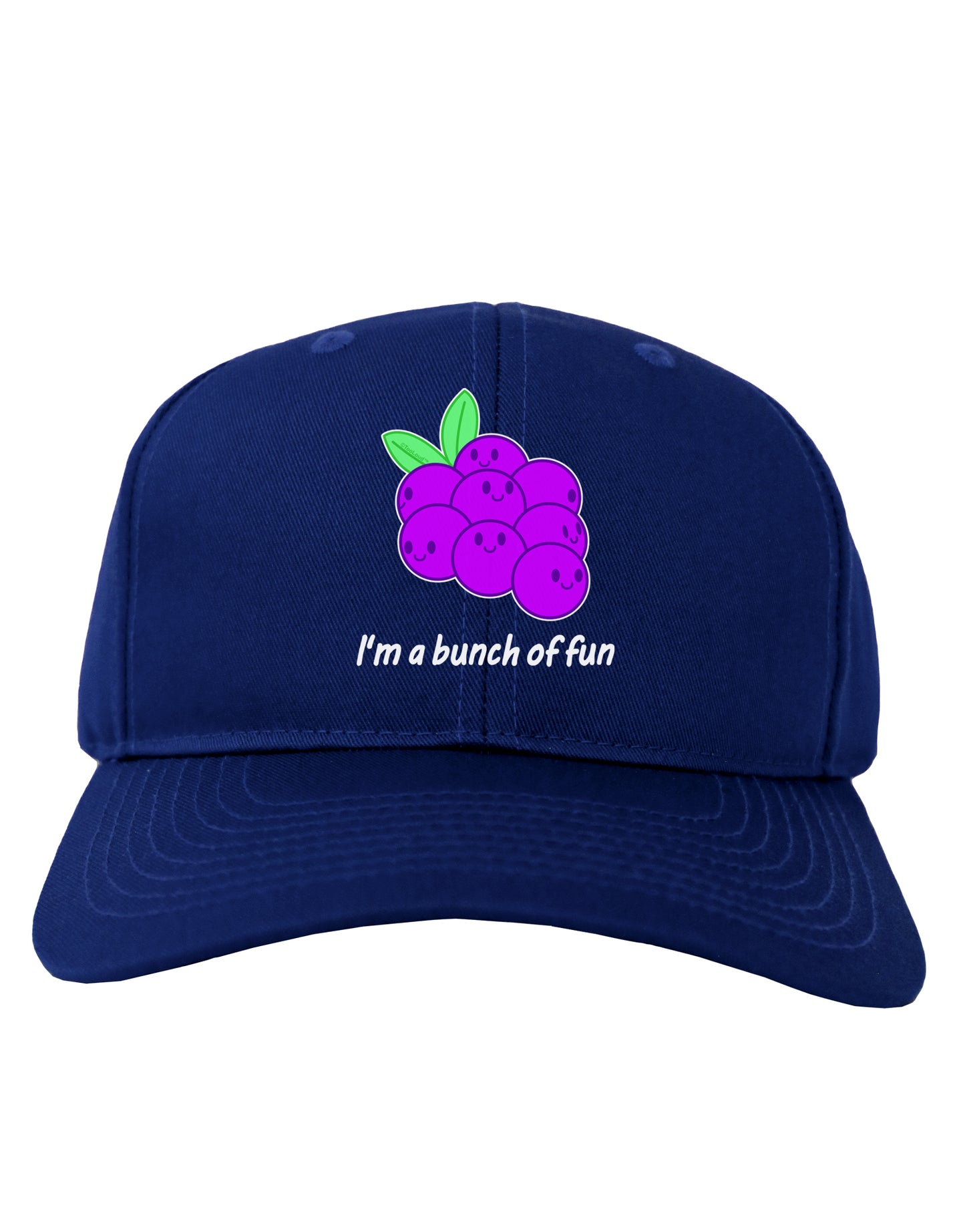 Grapes - I'm a Bunch of Fun Adult Dark Baseball Cap Hat-Baseball Cap-TooLoud-Royal-Blue-One Size-Davson Sales
