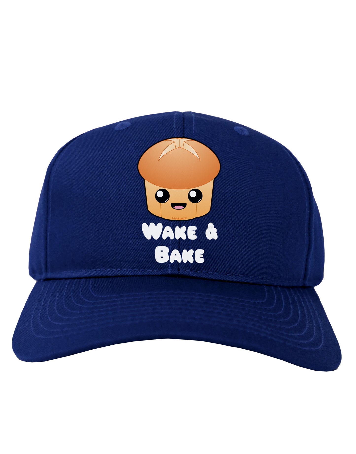 Wake and Bake Cute Roll Adult Dark Baseball Cap Hat-Baseball Cap-TooLoud-Royal-Blue-One Size-Davson Sales