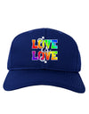 Love Is Love Gay Pride Adult Dark Baseball Cap Hat-Baseball Cap-TooLoud-Royal-Blue-One Size-Davson Sales