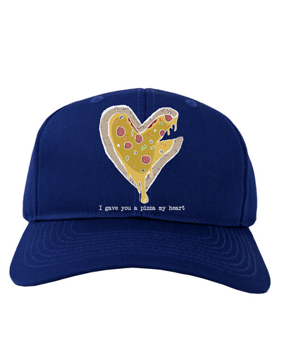 TooLoud I gave you a Pizza my Heart Dark Adult Dark Baseball Cap Hat-Baseball Cap-TooLoud-Royal-Blue-One-Size-Fits-Most-Davson Sales