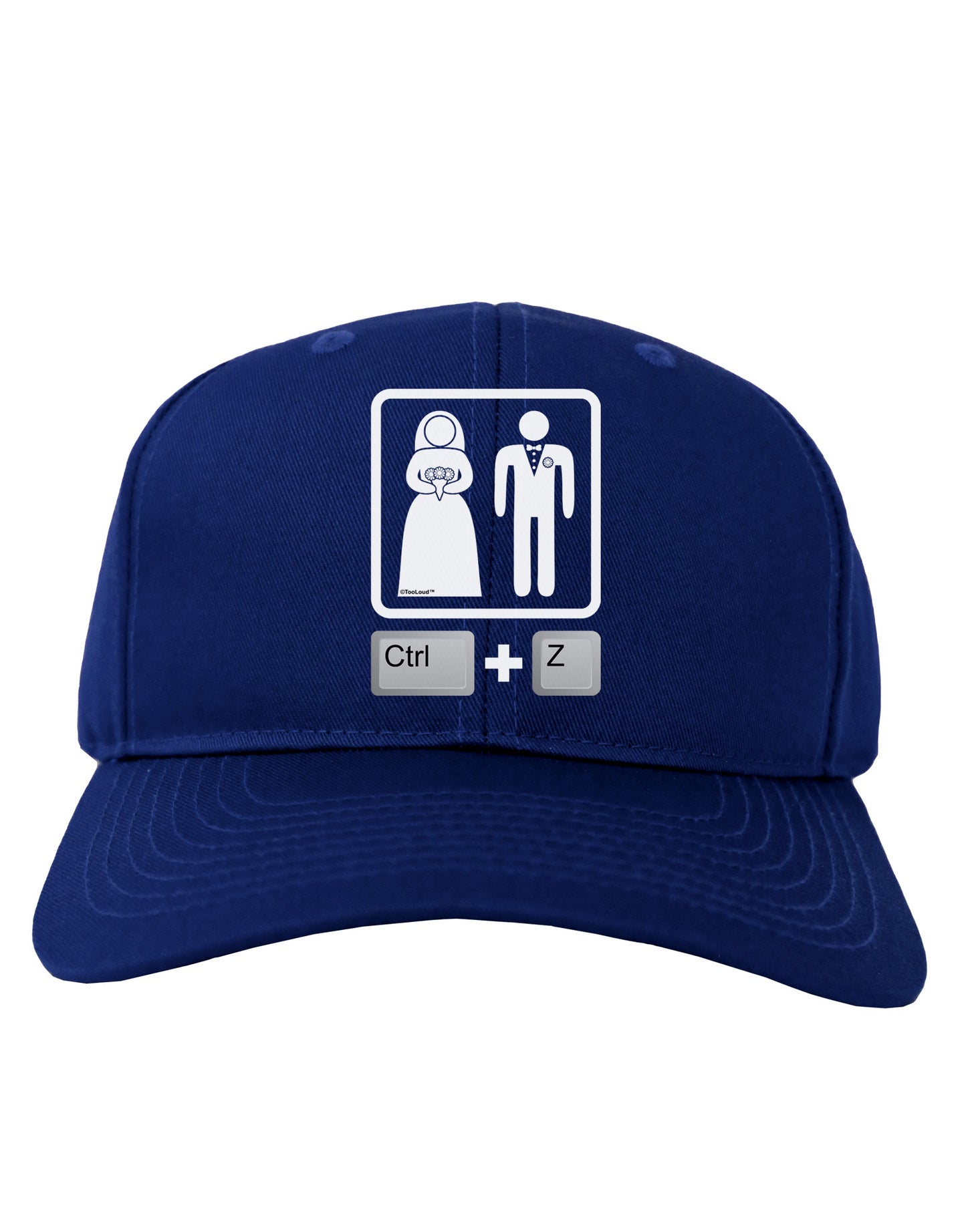Ctrl Z - Marriage Adult Dark Baseball Cap Hat-Baseball Cap-TooLoud-Royal-Blue-One Size-Davson Sales