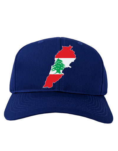 Lebanon Flag Silhouette Adult Dark Baseball Cap Hat-Baseball Cap-TooLoud-Royal-Blue-One Size-Davson Sales