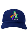 Puking Rainbow Leprechaun Adult Dark Baseball Cap Hat-Baseball Cap-TooLoud-Royal-Blue-One Size-Davson Sales