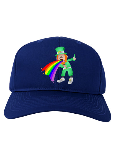 Puking Rainbow Leprechaun Adult Dark Baseball Cap Hat-Baseball Cap-TooLoud-Royal-Blue-One Size-Davson Sales