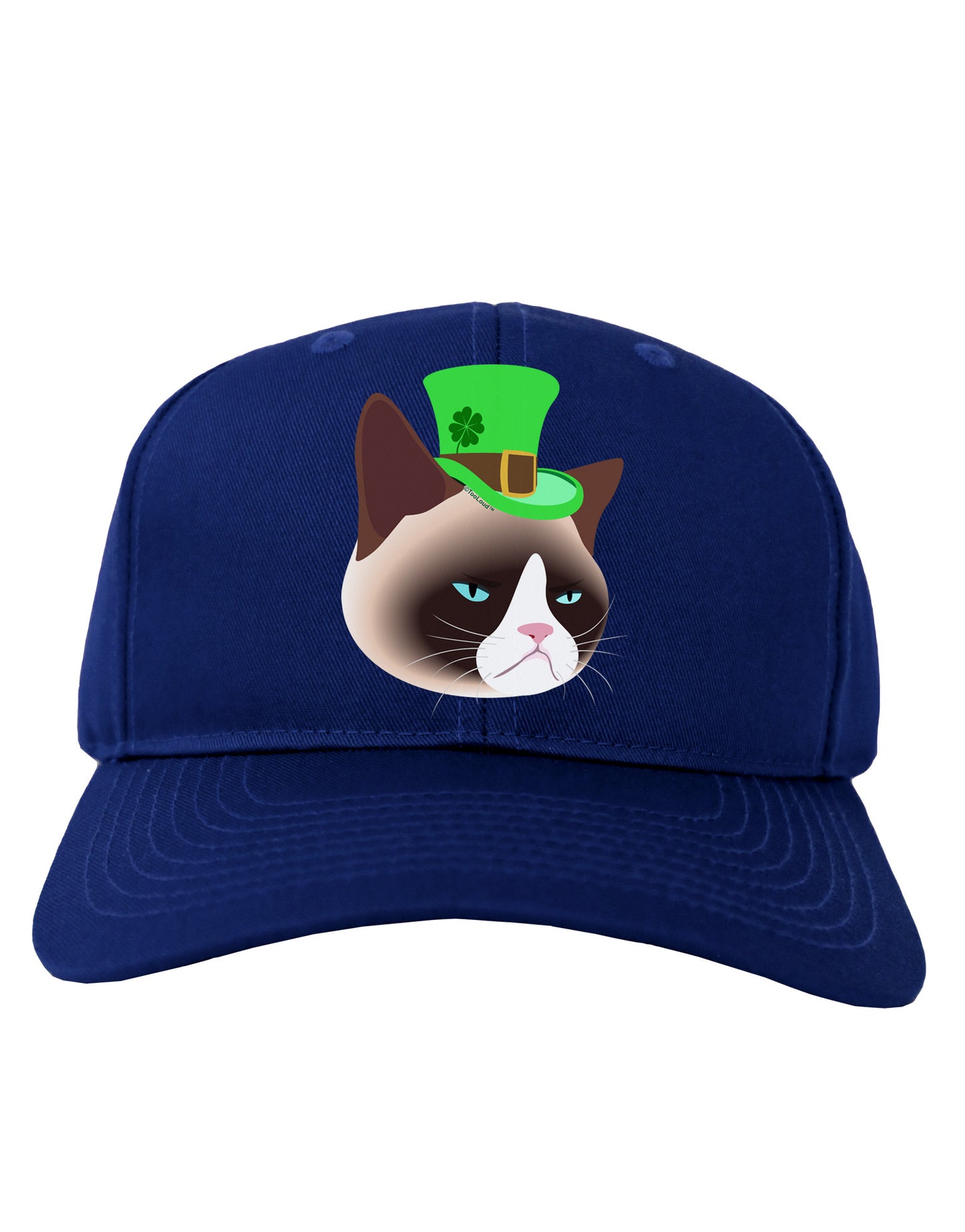 Leprechaun Disgruntled Cat Adult Dark Baseball Cap Hat-Baseball Cap-TooLoud-Royal-Blue-One Size-Davson Sales
