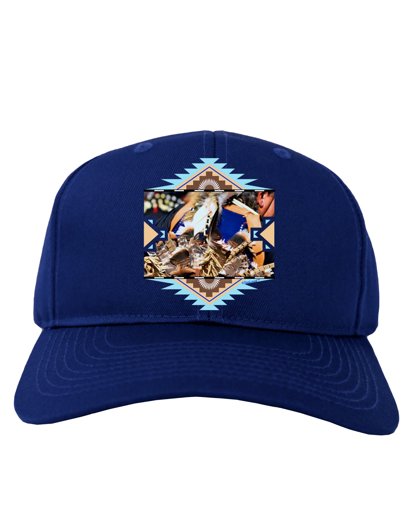 Native American Dancer 1 Adult Dark Baseball Cap Hat-Baseball Cap-TooLoud-Royal-Blue-One Size-Davson Sales
