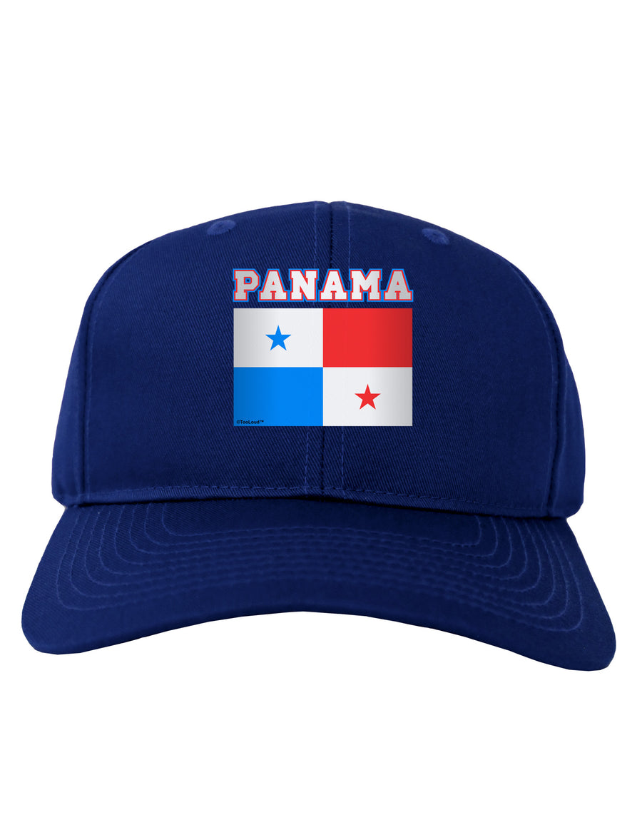 Panama Flag Dark Adult Dark Baseball Cap Hat-Baseball Cap-TooLoud-Black-One Size-Davson Sales