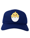 Cute Hatching Chick Design Adult Dark Baseball Cap Hat by TooLoud-Baseball Cap-TooLoud-Royal-Blue-One Size-Davson Sales