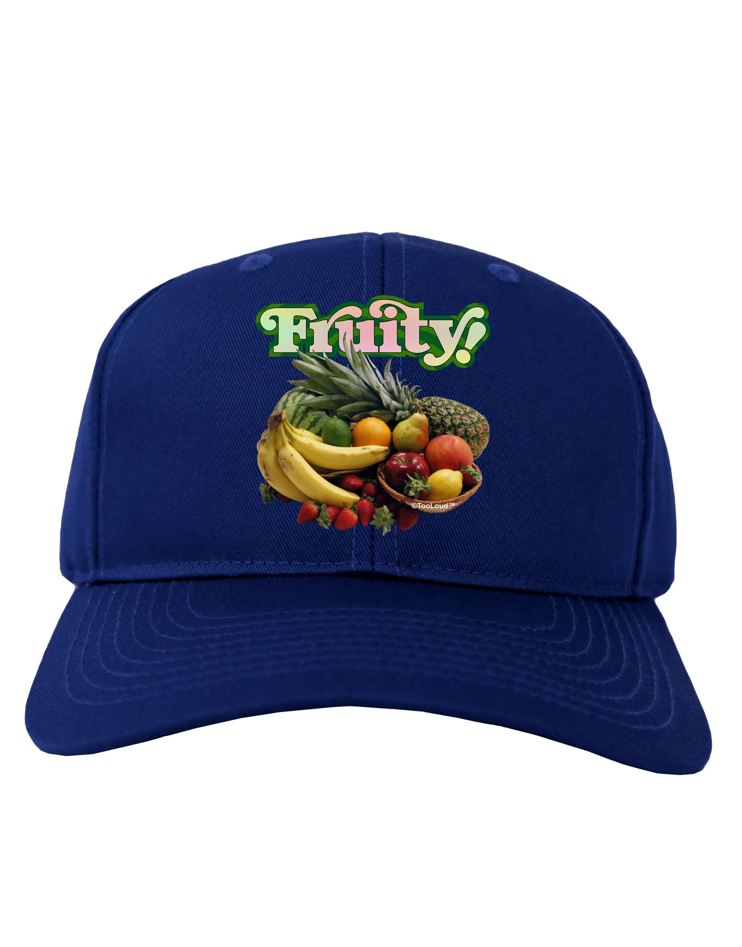 Fruity Fruit Basket Adult Dark Baseball Cap Hat-Baseball Cap-TooLoud-Royal-Blue-One Size-Davson Sales