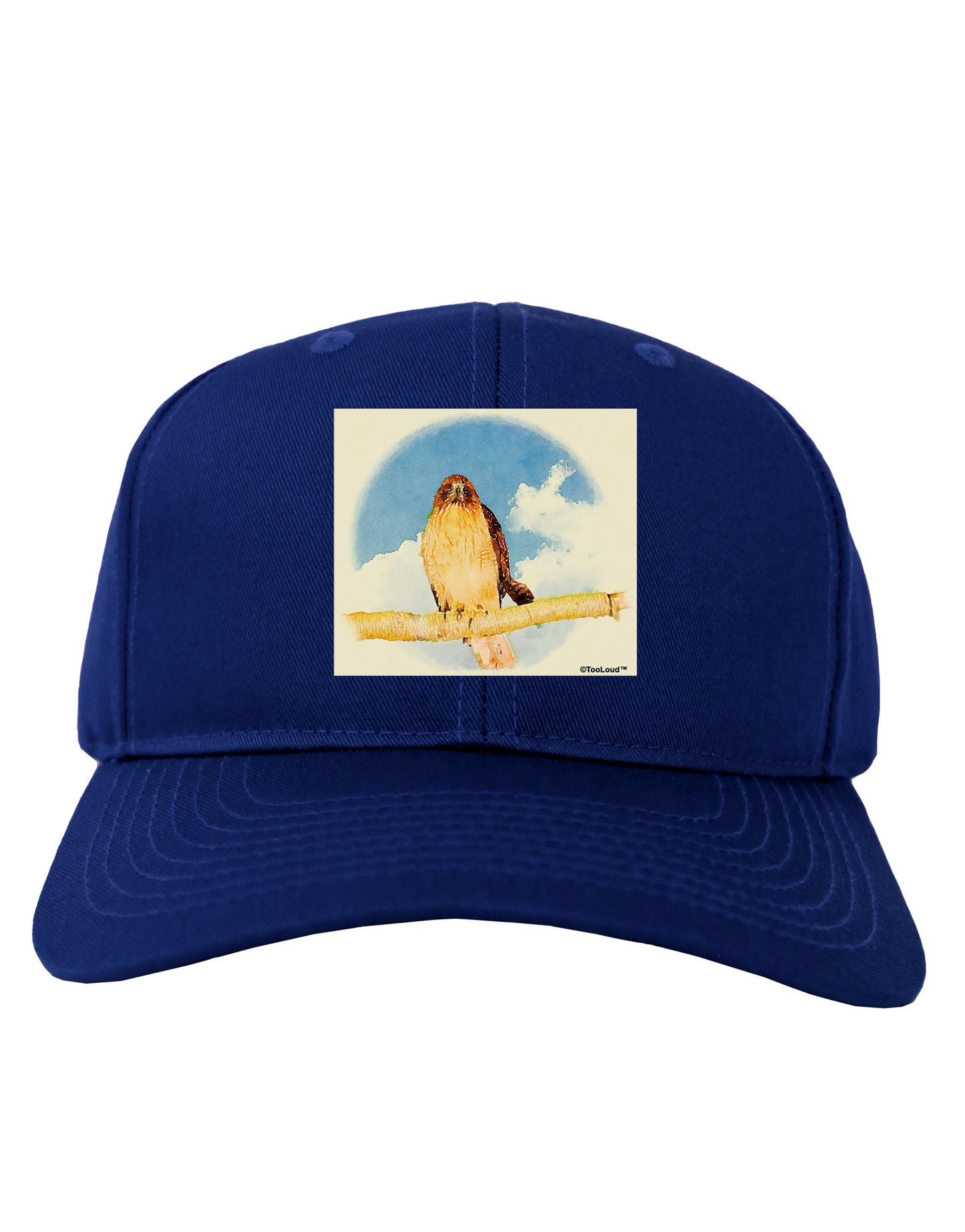Red-tailed Hawk Adult Dark Baseball Cap Hat-Baseball Cap-TooLoud-Royal-Blue-One Size-Davson Sales