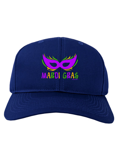 Mardi Gras - Purple Gold Green Mask Adult Dark Baseball Cap Hat by TooLoud-Baseball Cap-TooLoud-Royal-Blue-One Size-Davson Sales