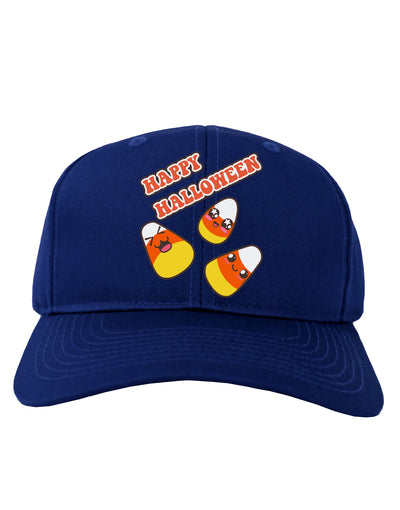 Happy Halloween Cute Candy Corn Adult Dark Baseball Cap Hat-Baseball Cap-TooLoud-Royal-Blue-One Size-Davson Sales