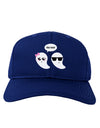 Cute Ghost Couple My Boo Halloween Adult Dark Baseball Cap Hat-Baseball Cap-TooLoud-Royal-Blue-One Size-Davson Sales