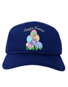 Happy Easter Gel Look Print Adult Dark Baseball Cap Hat-Baseball Cap-TooLoud-Royal-Blue-One Size-Davson Sales