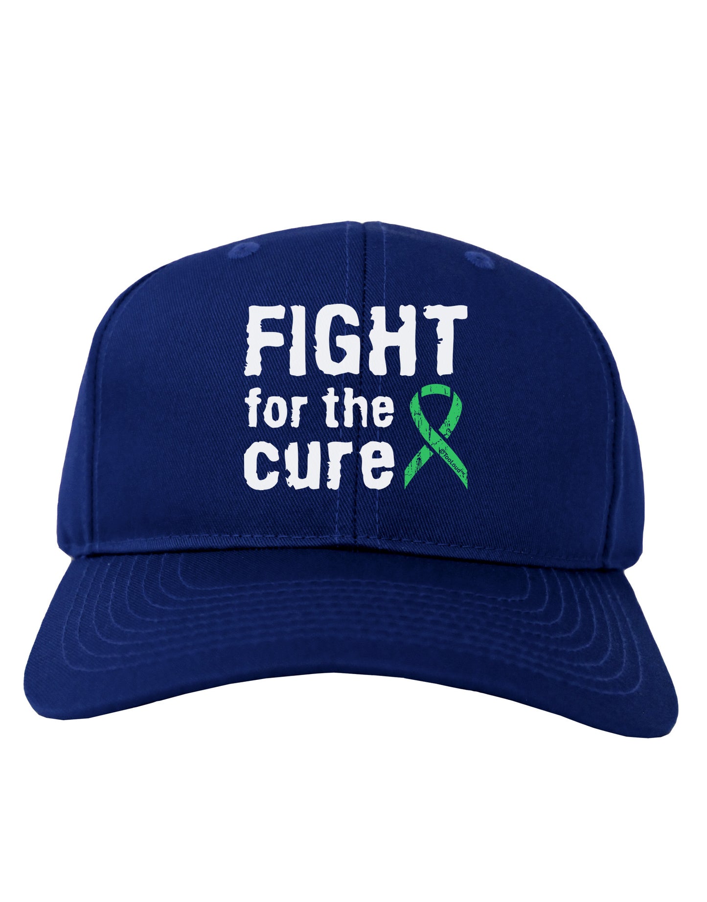 Fight for the Cure - Light Green Ribbon Celiac Disease Adult Dark Baseball Cap Hat-Baseball Cap-TooLoud-Royal-Blue-One Size-Davson Sales