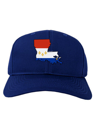 New Orleans Louisiana Flag Adult Dark Baseball Cap Hat-Baseball Cap-TooLoud-Royal-Blue-One Size-Davson Sales