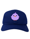 Cute Little Chick - Purple Adult Dark Baseball Cap Hat by TooLoud-Baseball Cap-TooLoud-Royal-Blue-One Size-Davson Sales