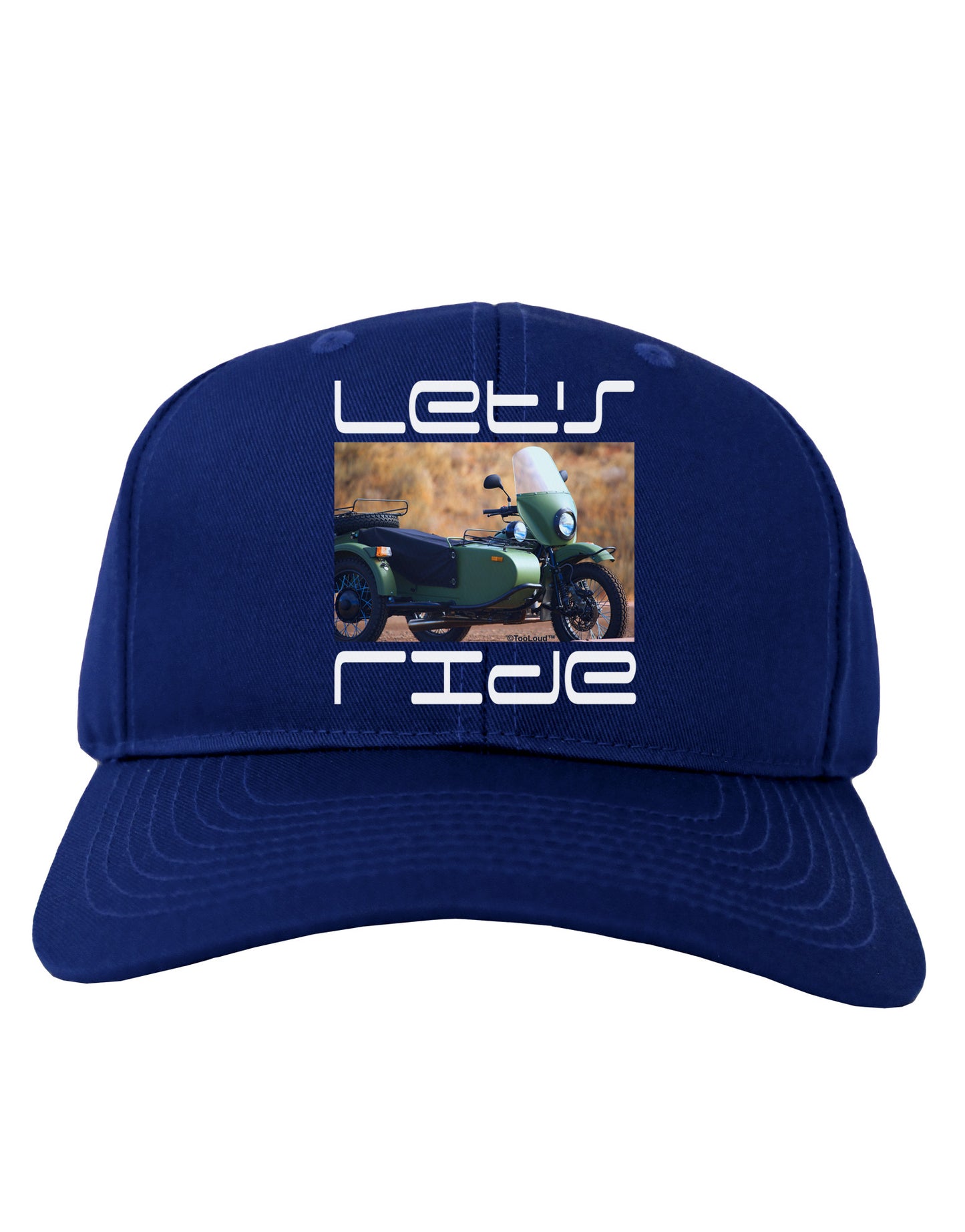 Lets Ride Sidecar Motorcycle Adult Dark Baseball Cap Hat-Baseball Cap-TooLoud-Royal-Blue-One Size-Davson Sales