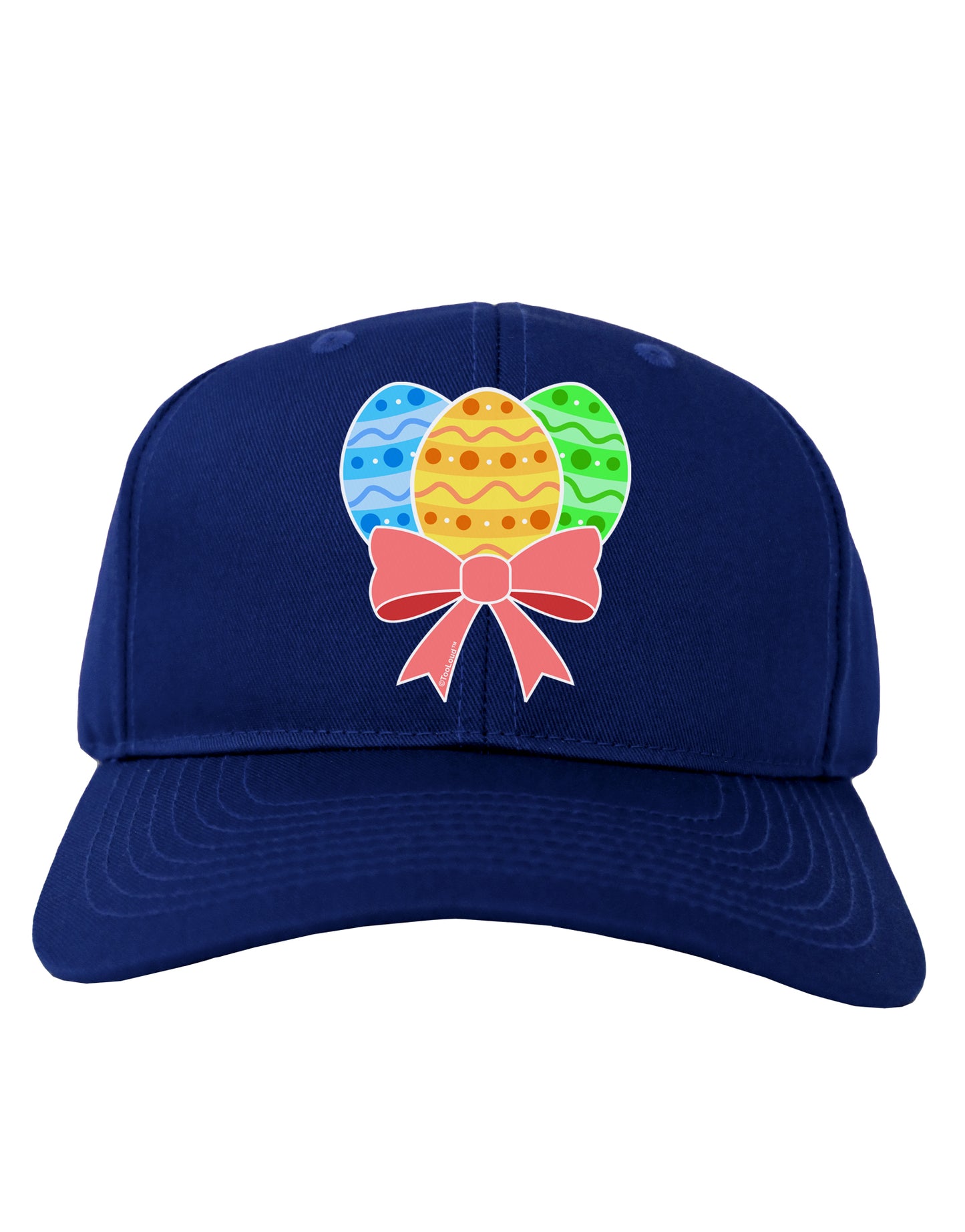 Easter Eggs With Bow Adult Dark Baseball Cap Hat by TooLoud-Baseball Cap-TooLoud-Royal-Blue-One Size-Davson Sales