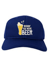 Wishin you were Beer Dark Adult Dark Baseball Cap Hat-Baseball Cap-TooLoud-Royal-Blue-One-Size-Fits-Most-Davson Sales