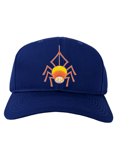 Cute Candy Corn Spider - Halloween Adult Dark Baseball Cap Hat-Baseball Cap-TooLoud-Royal-Blue-One Size-Davson Sales