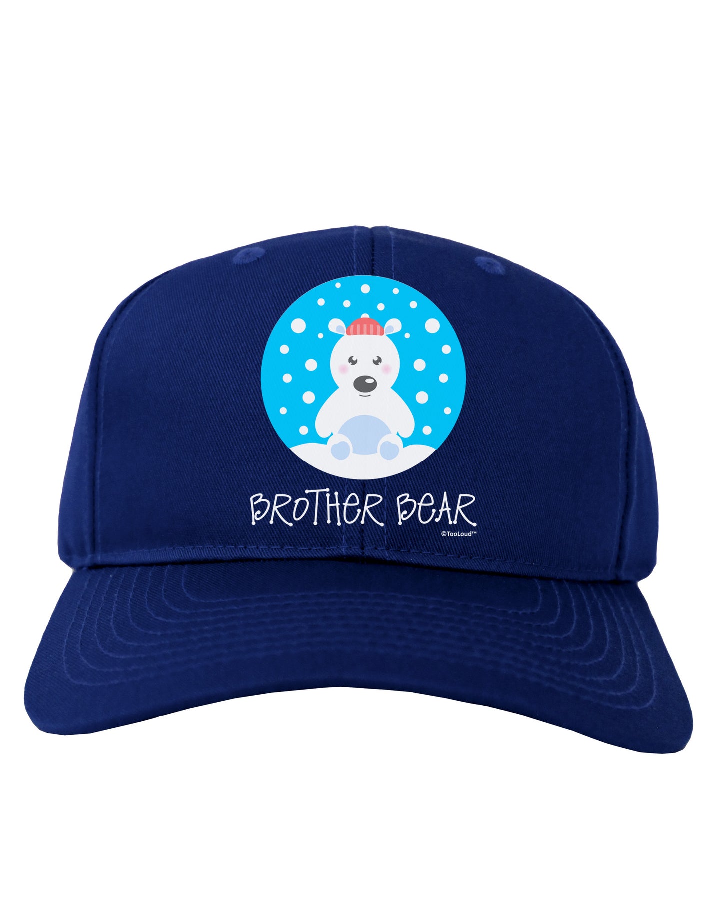 Matching Polar Bear Family - Brother Bear Adult Dark Baseball Cap Hat by TooLoud-Baseball Cap-TooLoud-Royal-Blue-One Size-Davson Sales