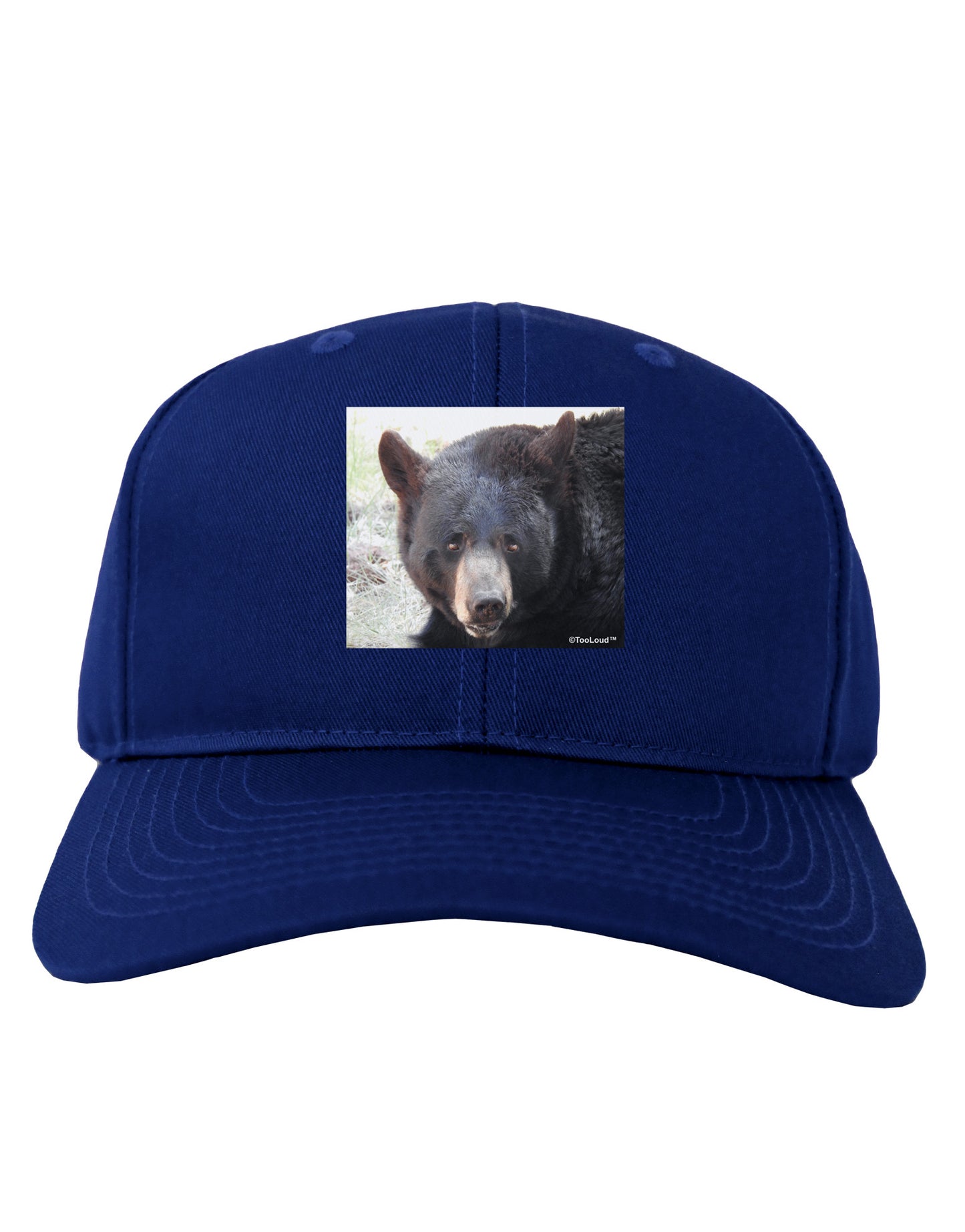 Staring Black Bear Adult Dark Baseball Cap Hat-Baseball Cap-TooLoud-Royal-Blue-One Size-Davson Sales